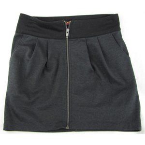 SALE! Zipper Black Gray Short Mini Skirt